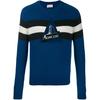 Striped Detail Pullover Wool Sweater Men Sweater Blue 9043700A9177723