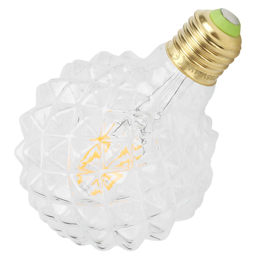Lampadina Retrò G95 E27 Forma Unica Lampadina a Filamento Vintage 4W 220V 360lm Luce Calda