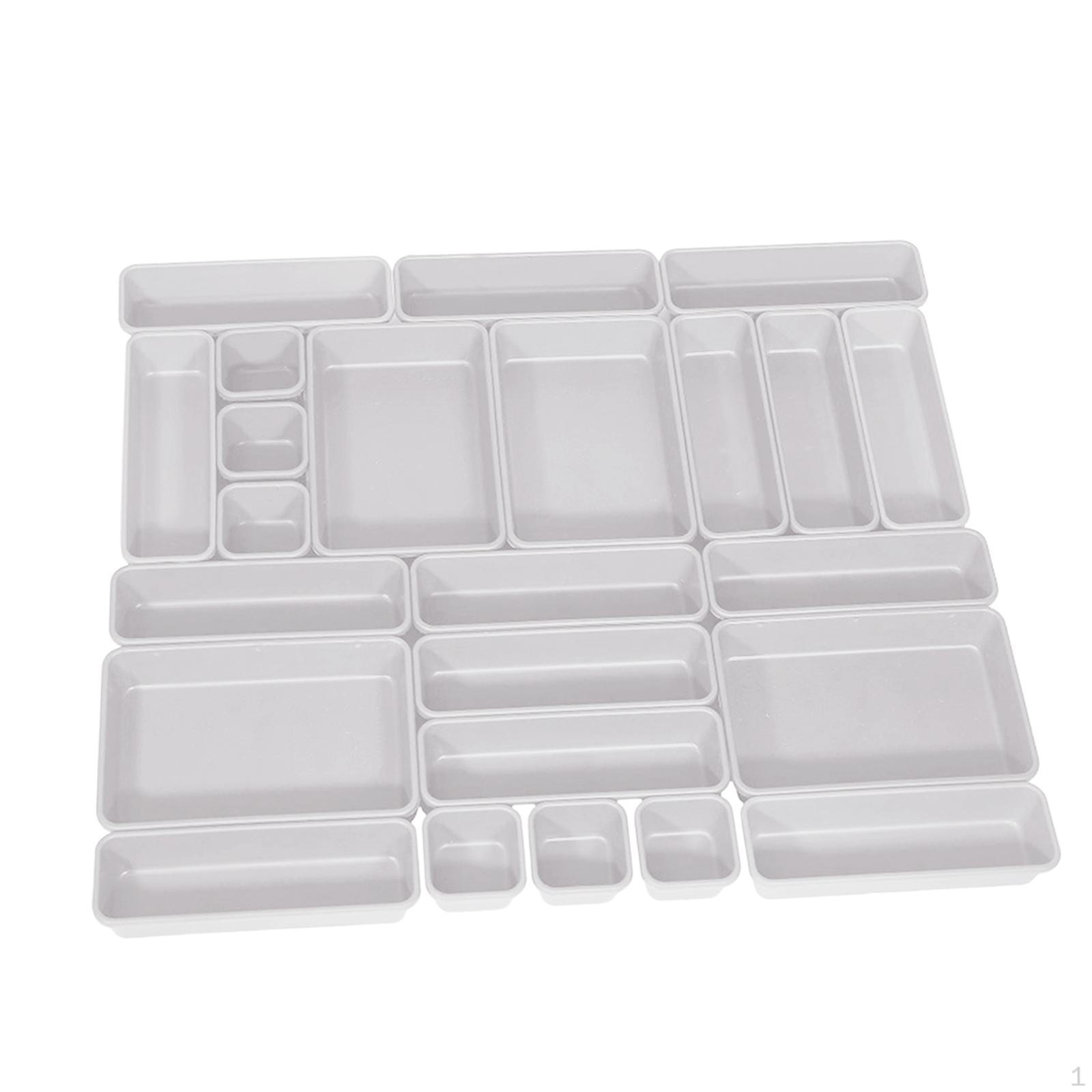 24 шт Органайзер для ящиков Настольный Универсальный Лоток Декор Прочный Многоцелевой Разделитель Держатель для столовых приборов для белый 1900₽