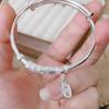 New Ping An Xi Le Xiang Yun Push Pull Bracelet with Chinese Style for Women Solid Gift for Best Friend and Girlfriend's Birthday