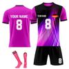 Personalised Shirts Kit Mens Girls With Name Number Custom Football Jerseys For Boys Training Suit