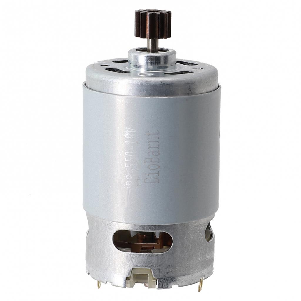 Motor 10mm Gear Diameter 12 Teeth 18 V Silver & Black