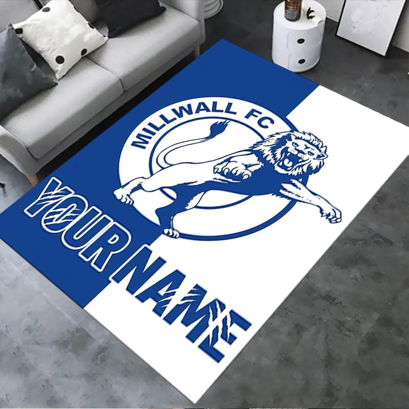 Custom Name Millwall FC Carpet Rug for Living Room Bedroom Home Sofa Decoration,Kids play Non-slip Floor Mat