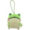 Morisaka Global Petamon Frog Plush Keychain Light Green 5.5x2.5x6.5cm Cute Animal Strap Charm