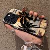 Applicable To Coconut Tree iPhone15Pro Mobile Phone Case 15 Laser 14 Apple 13 Anti-drop 11XsMax Hard 78plus