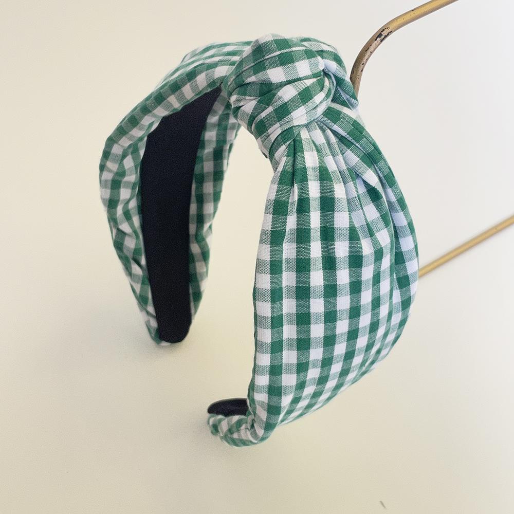 Bohemian Ethnic Plaid Sponge Knot Hairband Headband Adult Hair Accessories Hair Jewley