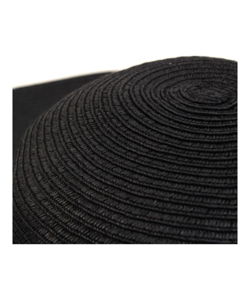 Yunibeosyeolkemiseuteuli Long Black Wire Cloche Hat Bk Summer Fedora