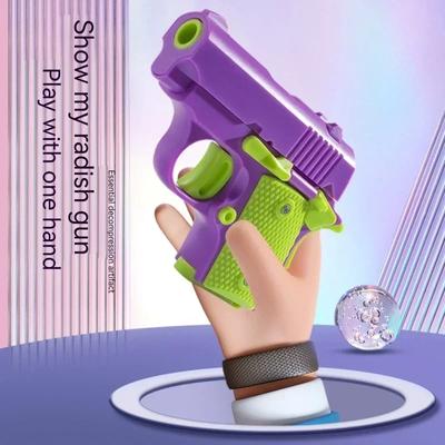 Saugus plastikinis žaislinis pistoletas Spalvingas mini M1911 modelis Nešaudantis šviečiantis Fidget žaislas Vaikams Mažiems berniukams Gimtadienio dovanos