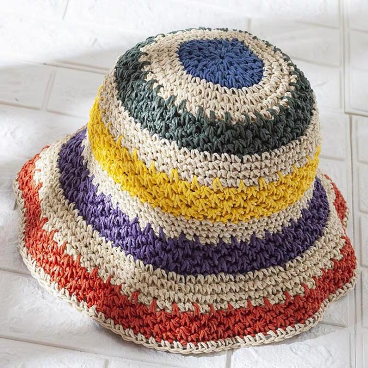 

Boho Sun Hat With Foldable Design For Beach Vacation And Travel Comfort слонова кістка