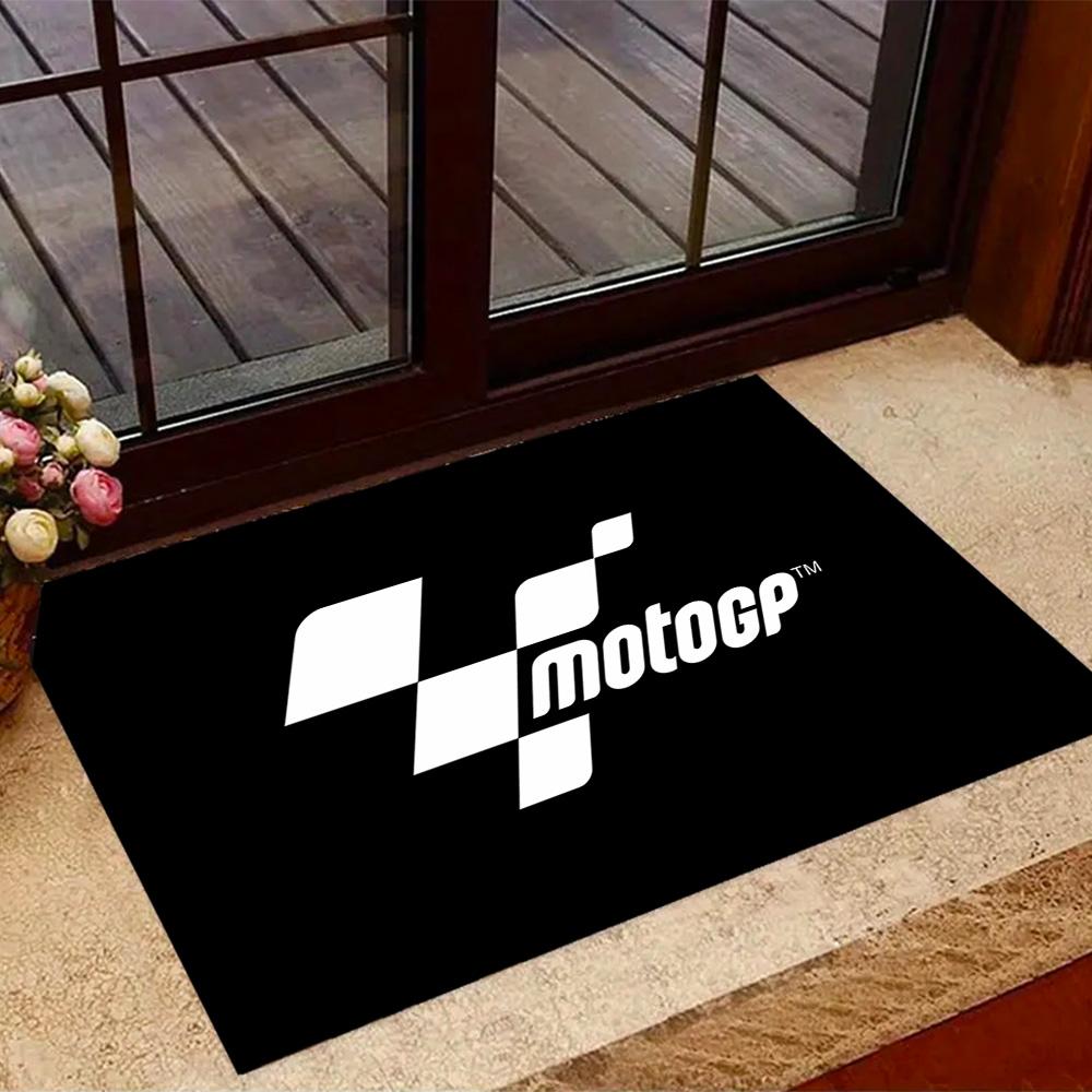 Tappeti Antiscivolo a Tema Logo Fiamme MotoGP - Arredamento per la Casa in Poliestere, Adatti per Camere da Letto, Soggiorni, Ingressi, Studi e Decorazioni
