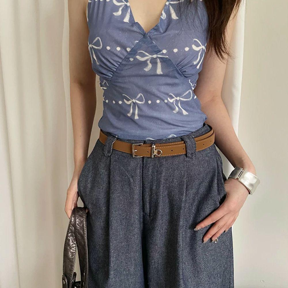 Designer Women's Belt Leopard Pattern Dress Jeans Belt Casual Leather Waist Belt  Decoration