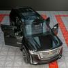 AABHV1 1:32 Cadillac Escalade Off Road Vehicle Alloy Car Diecast Metal Model Sound Light Pull Back Toy Car Central Control Ornaments