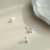 S925 Sterling Silver Knot Design Mini Stud Earrings for Daily Wear and Sleep