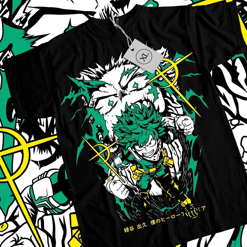 Deku TShirt Izuku Midoriya My Hero Academia My Hero Academia Anime Shirt Black S