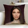 Popular Celebrity Kim Kardashian Cushion Cover Soft & Easy-Wash Pillow Case – Versatile For Couch, Bed, Travel And Office