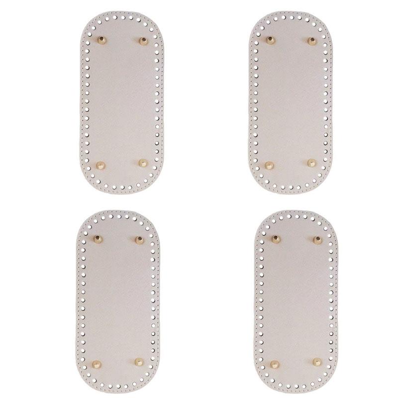 4Pcs/Set 22* 10cm DIY Hand-Woven Bag Bottom Set Pu Bag Accessories Bottom Plate