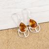 Citrine Earrings, 925 Solid Sterling Silver Gemstone Jewelry, Handmade Earrings, For Thanksgiving