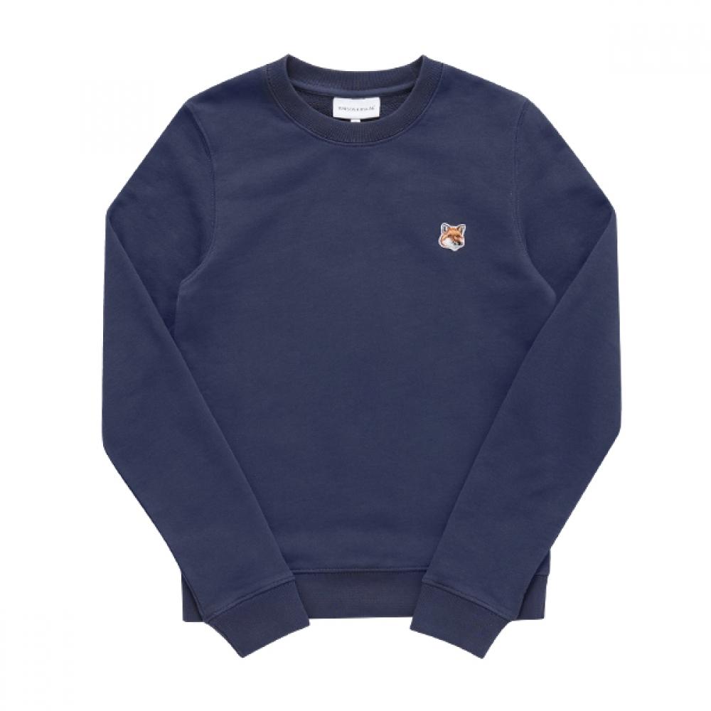 MaiSon KitSune Lw00302km0001 P476 Fox Head Patch Women S SweatShirt LW00302KM0001 P476 (S)