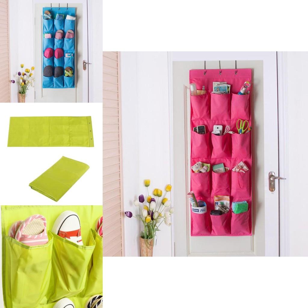 Oxford Material Door Behind Hanging Bag Storage Wardrobe Home Wall Organizer