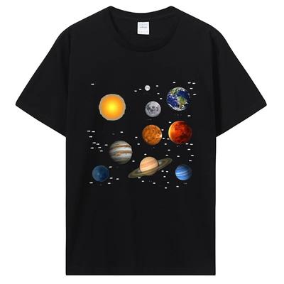 Naša slnečná sústava, Vedecké vzdelávanie Tričko Vesmírny nadšenec Grafické tričko Astronómia Oblečenie Krátke blúzky Koníčky Darček Oblečenie