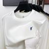 Spring and Autumn Cotton Pony Embroidered Men's T-Shirt Long Sleeve Casual Versatile Bottom Shirt Men's Clothes