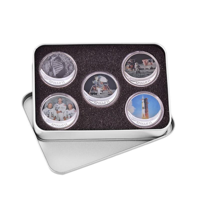 Commemorative Medal Lunar Astronaut Circular Badge Metal Crafts Commemorative Collection Coin