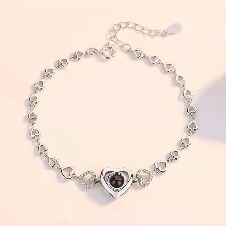 Customized Love Photo Necklace: 100 Languages 'I Love You' Pendant - Ideal for Christmas & Valentine's Gifts