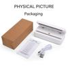 Portable Mini Bag Sealer-Cutter, Rechargeable 1300mAh Chip Bag Seal with 3 Heat Levels