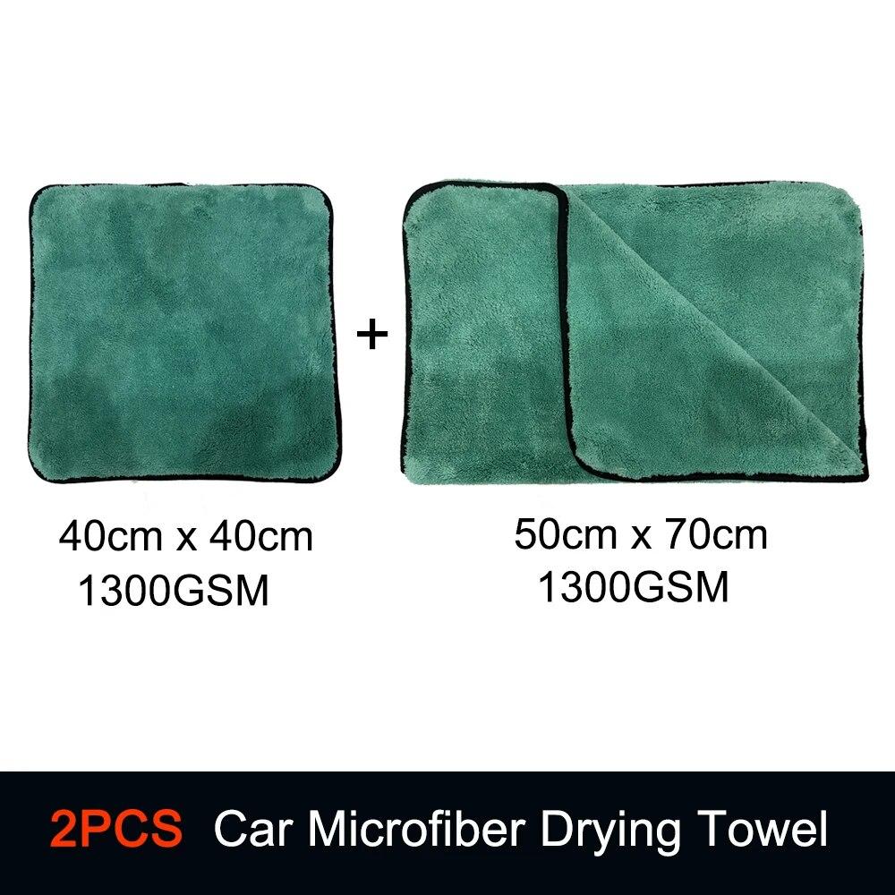 DetailingKing 1300GSM Ręcznik z Mikrofibry do Suszenia Profesjonalny Super Miękki Ściereczki do Mycia Czyszczenia Samochodu Ręczniki do Auto Detailingu
