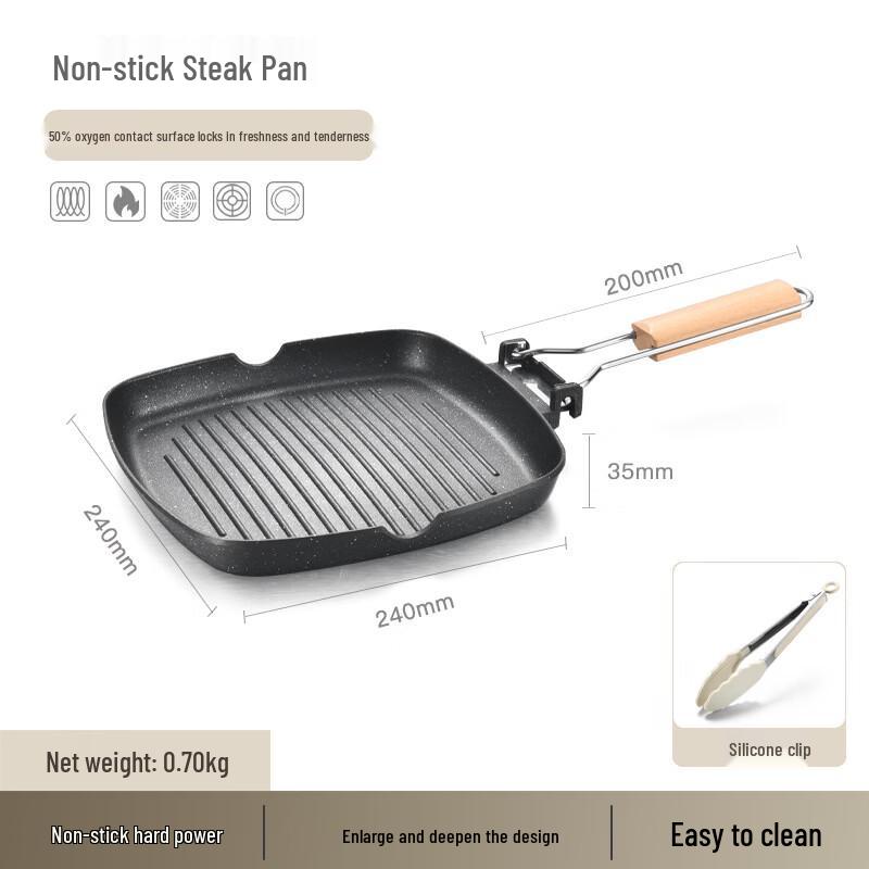 Wutuo Non-Stick Induction Frying Pan with Maifan Stone Accessories