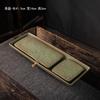 Yao Bian Glazed Ceramic Tea Tray,Dry Brew GongfuTea Set with Drainage Hole,Leakproof Creative Tea Pot Plate forHome Tea Ceremony
