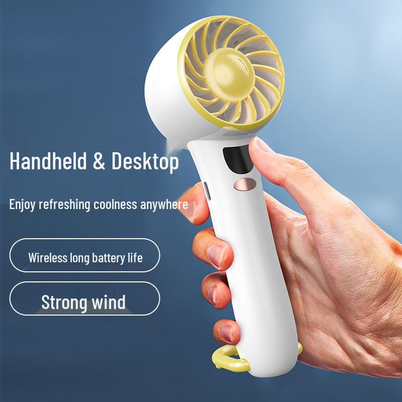 USB Rechargeable Portable Mini Handheld Fan for Desk and Outdoor Use