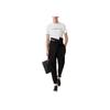 Emporio Armani FW22 Essentials Solid High-Waisted Cuffed Casual Knit Joggers Men Bottoms Black 8N1PS91-JRIZ1-0999
