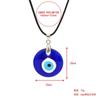 Pu Leather Chains Drop Shaped Lucky Fashion Jewelry Clavicle Chains Demon Eye Blue Eyes Necklace