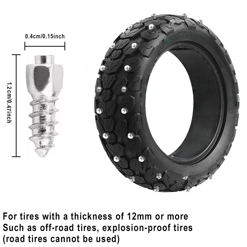 50/100pcs Universal Tire Studs Screws Nails Wheel Tyre Snow Spikes Set Anti-Slip Anti-Ice for Electric Scooter Truck Motorcycle
