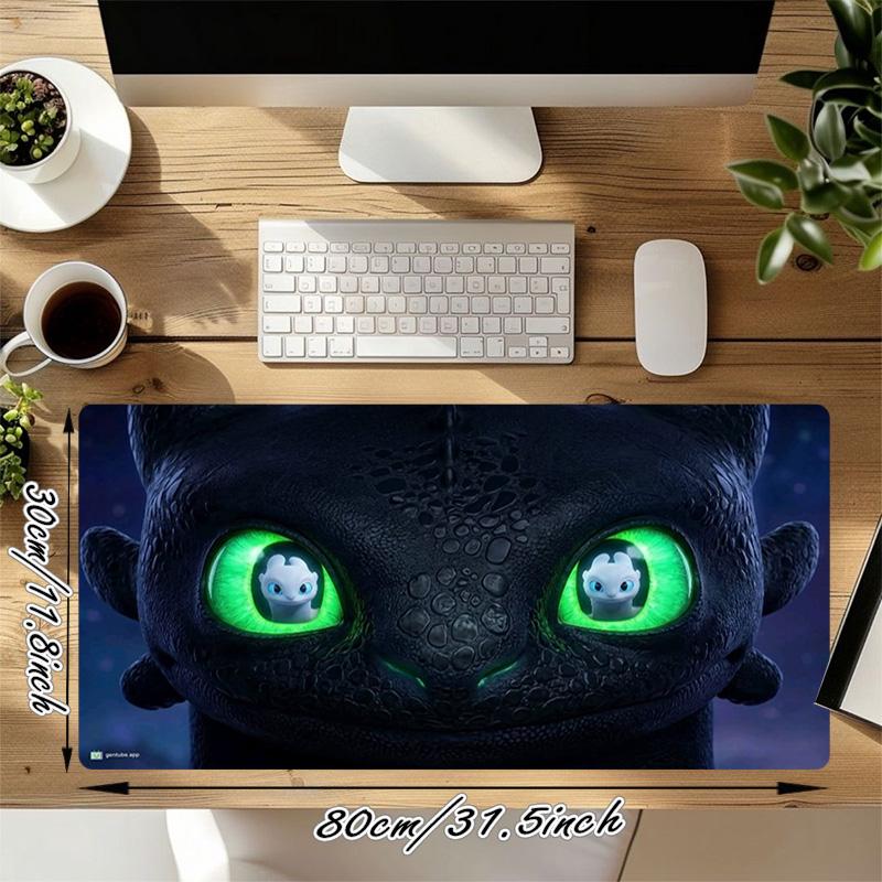 Dragon Eyes Xl Gaming Mouse Pad Nonslip Rubber Base Stitched Edge Waterproof Desk Mat For Pc Laptop Gamer Office Computer Accessories C929910