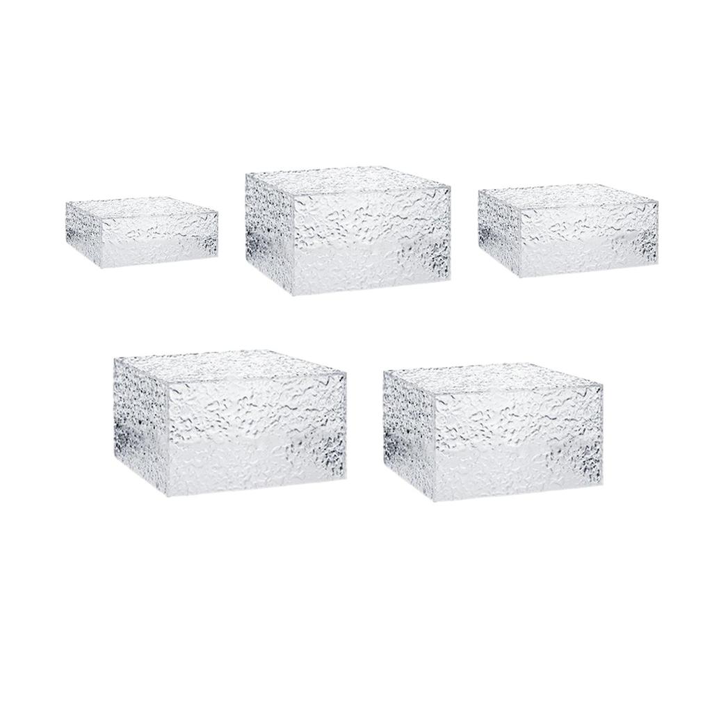 Acrylic Cube Display Box Riser for Buffet Table Food Display Stand Nesting Riser for Food Collection Jewelry Dessert Cake