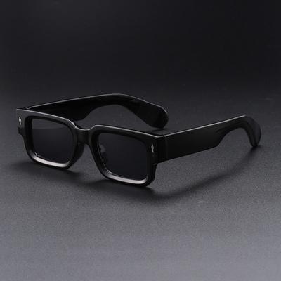 Vintage Square Sunglasses Woman Retro Rivet Glasses Men Brand Designer Fashion Black Shades Mirror Uv400 Eyeglasses