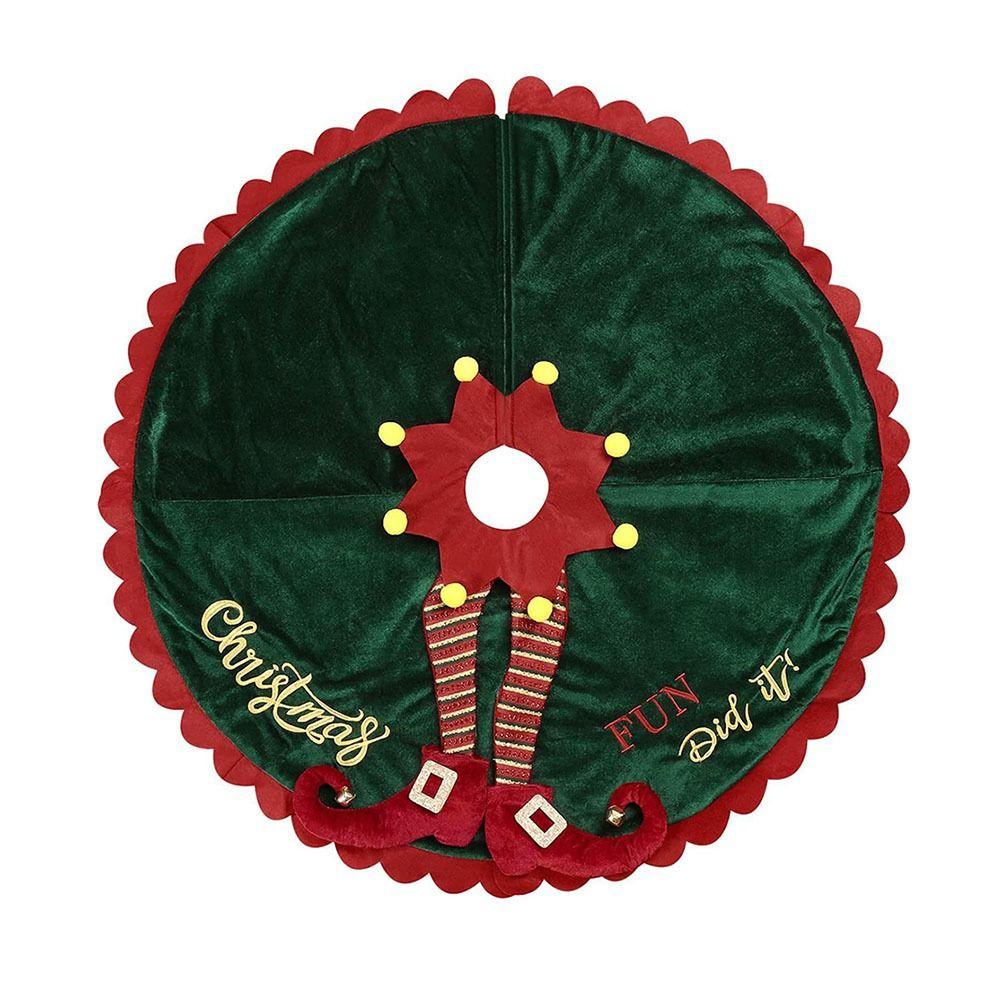 Add Festive Atmosphere Under Tree Mat Comfortable Touch Christmas Tree Foot Cover  Home