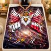 Flannel BlanketPoland Football Warm Soft Throw Blanket for Indoor Sofa Bed Living Room Use