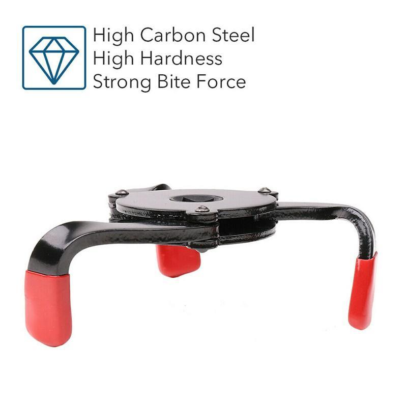 Vehicle Oil Filter Wrench 58-100mm Adjustable Universal 1-Way Jaw Remover For Auto Car SUV Truck Hand Tools Equipments
