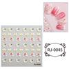 5D Cartoon Nagelsticker für Nagelkunst Geprägte Gravierte Nagelaufkleber Nagelzubehör Halloween Nageldekoration