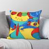 Joan Miro Creatures In Primary Color Pillowcase Polyester Linen Velvet Printed Decorative Throw Pillow Home Cushion Case 45x45
