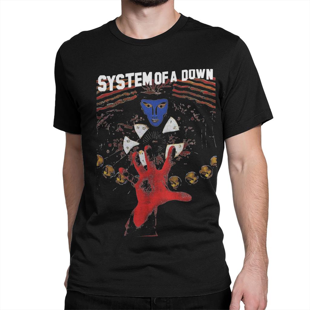 Men Womens TShirts SOAD Metal Band Crazy Pure Cotton Tees Short Sleeve System Of A Down T Shirts Round Neck Clothes Graphic