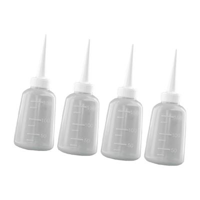 Pachet de 4 Sticle cu Dispenser și Duze pentru Adezivi, Ulei și Spălare pentru Artizanat și Laboratoare