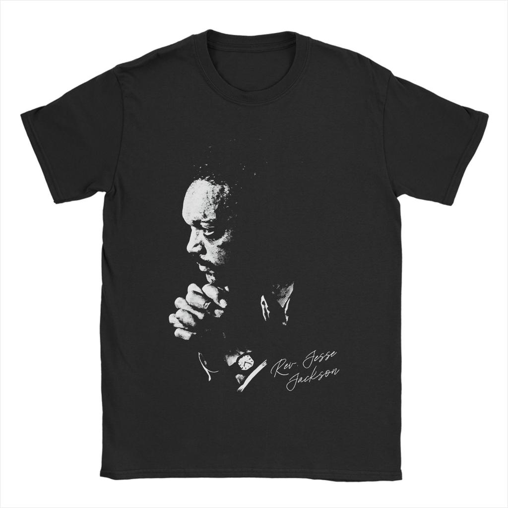 Jesse Jackson Rainbow Coalition  T Shirt for Men Cotton Funny TShirts O Neck  Tees Short Sleeve Clothing Summer