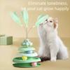 Pet Three-layer Ball Cat Turntable Teasing Cat Stick To Relieve Boredom Toys Physical Exerciser Fun Puzzle Game Pet Supplies