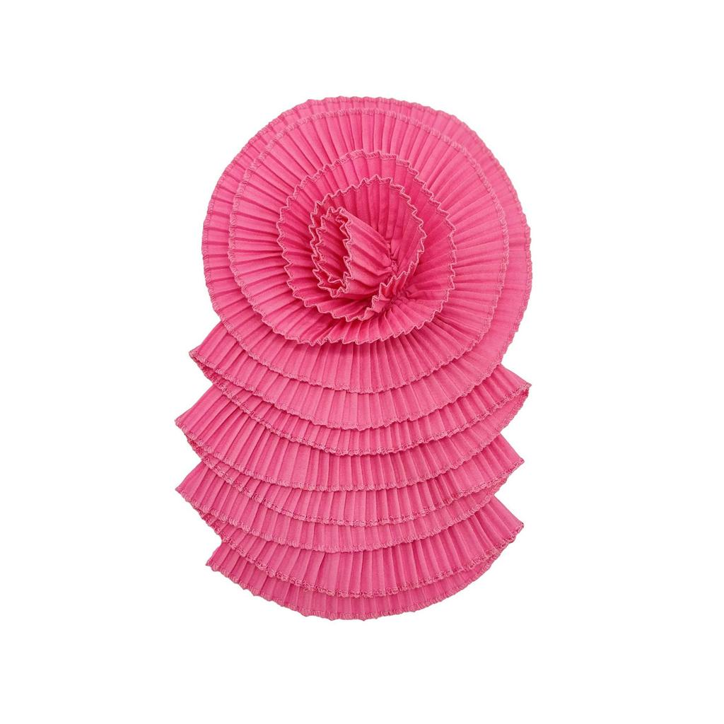 Delicate Multi-Color Chiffon Flower Multi-Layer Pleated Cloth Sticker Craft Flower Wedding Dress Dress Top Decorative Accessories