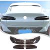 Rear Tail Light Cover Tail Lamp Shell Shade Guard Trim For BMW X4 G02 X4M F98 2019-2025,ABS Black Car Taillight Protective Shell