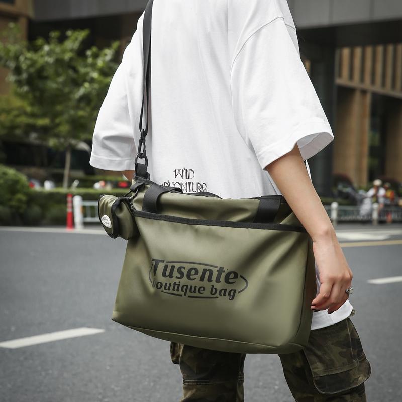 Women's Messenger Bag Letter Print Student's Large Capacity Shoulder Bag Men's Handbag